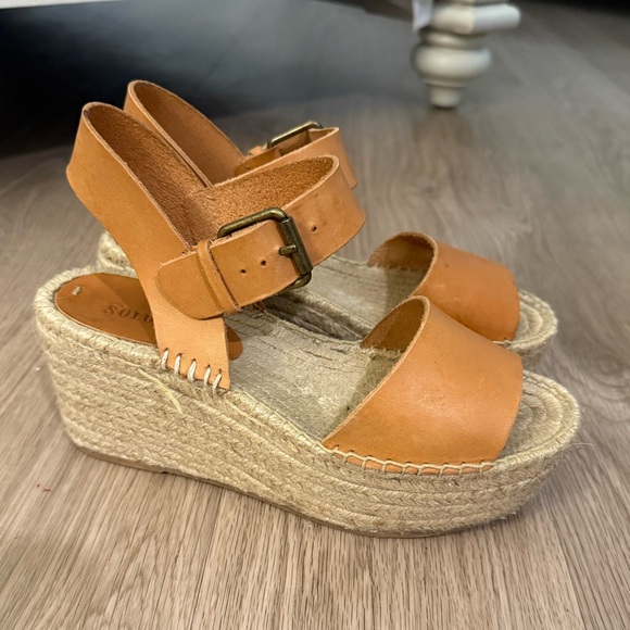 Soludos Minorca leather platform espadrille sandal - Picture 3 of 7